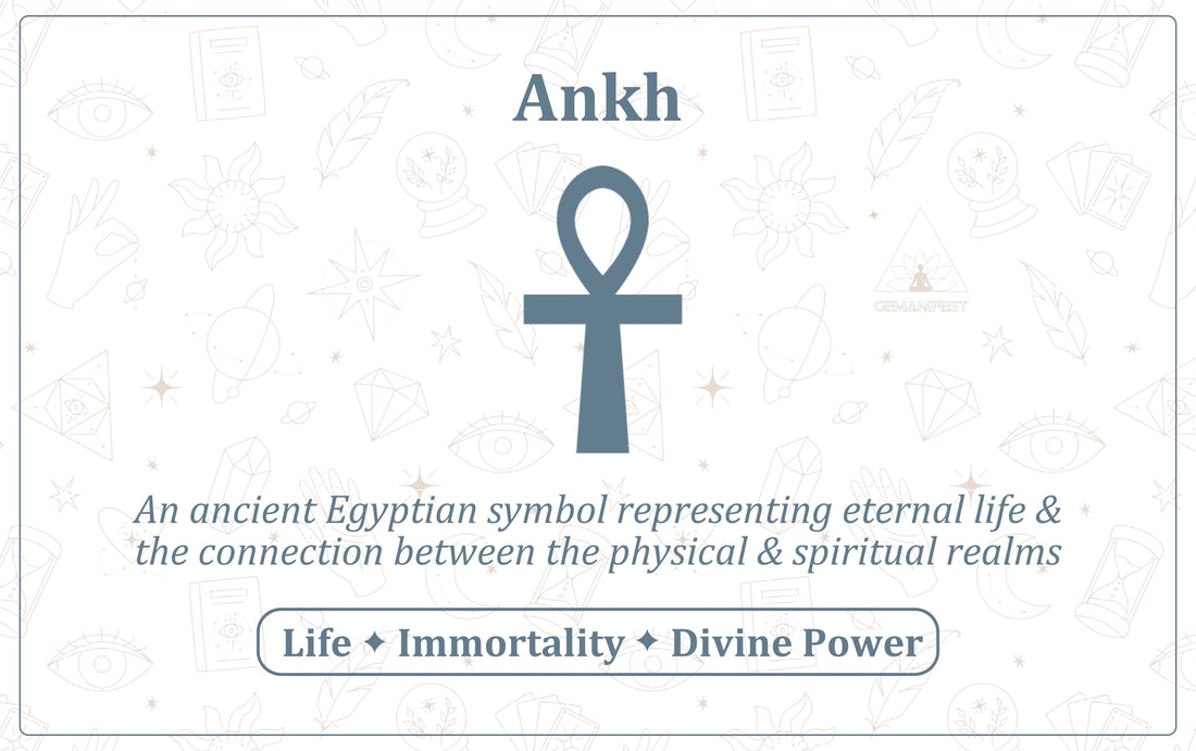 Ankh symbol – A sacred emblem of manifestation, life force, and divine energy.