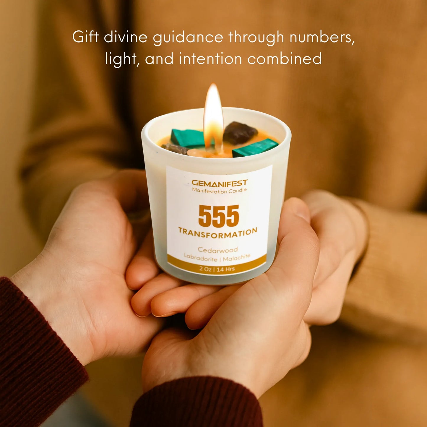 555 Angel Number Candle - Perfect for gifting