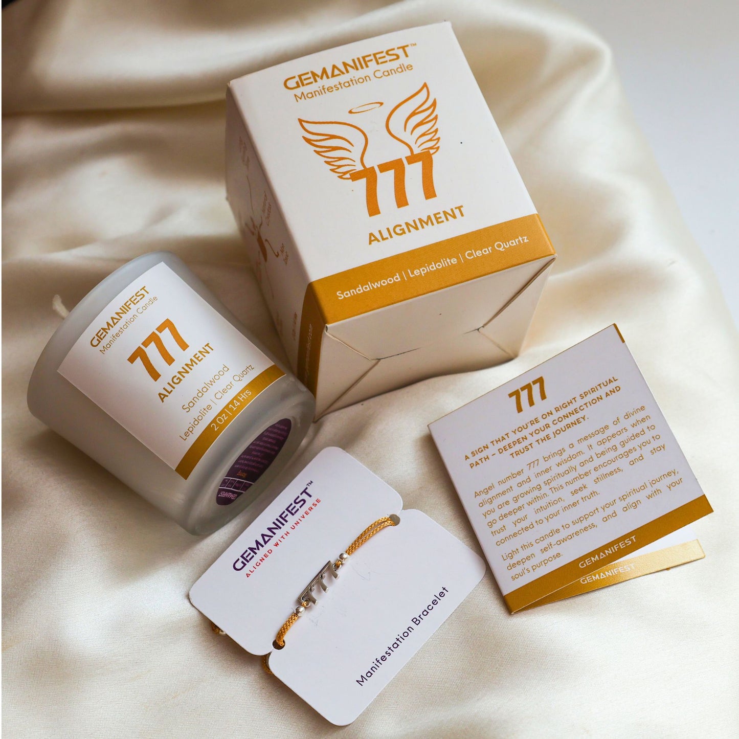 777 Angel Number Manifestation Candle