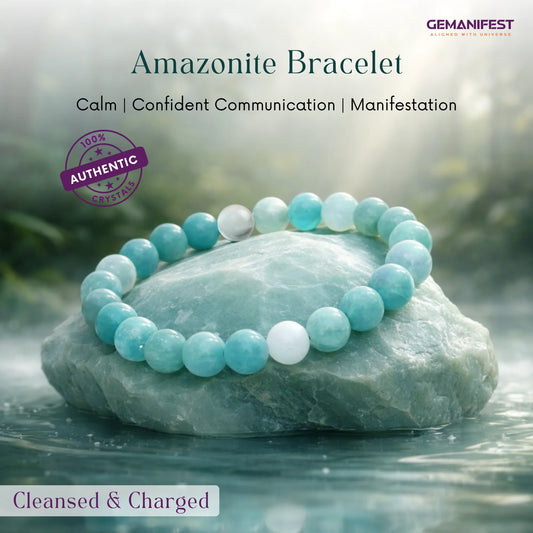 Amazonite Manifestation Bracelet for Calm & Confidence