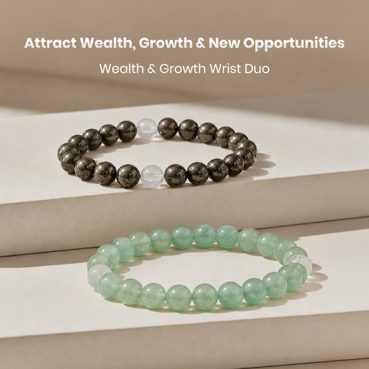 Attract Wealth, Growth & New Opportunities – Wealth & Growth Wrist Duo