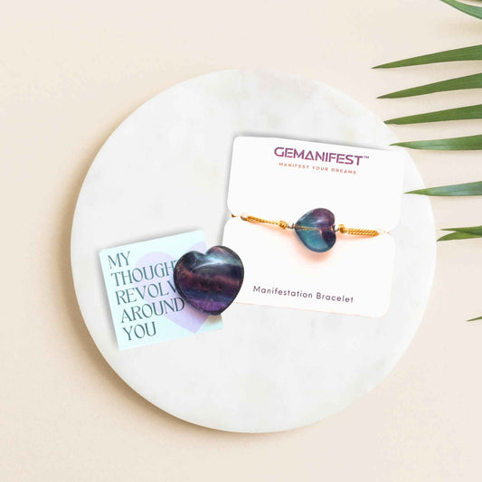 Fluorite Heart Gift Set1