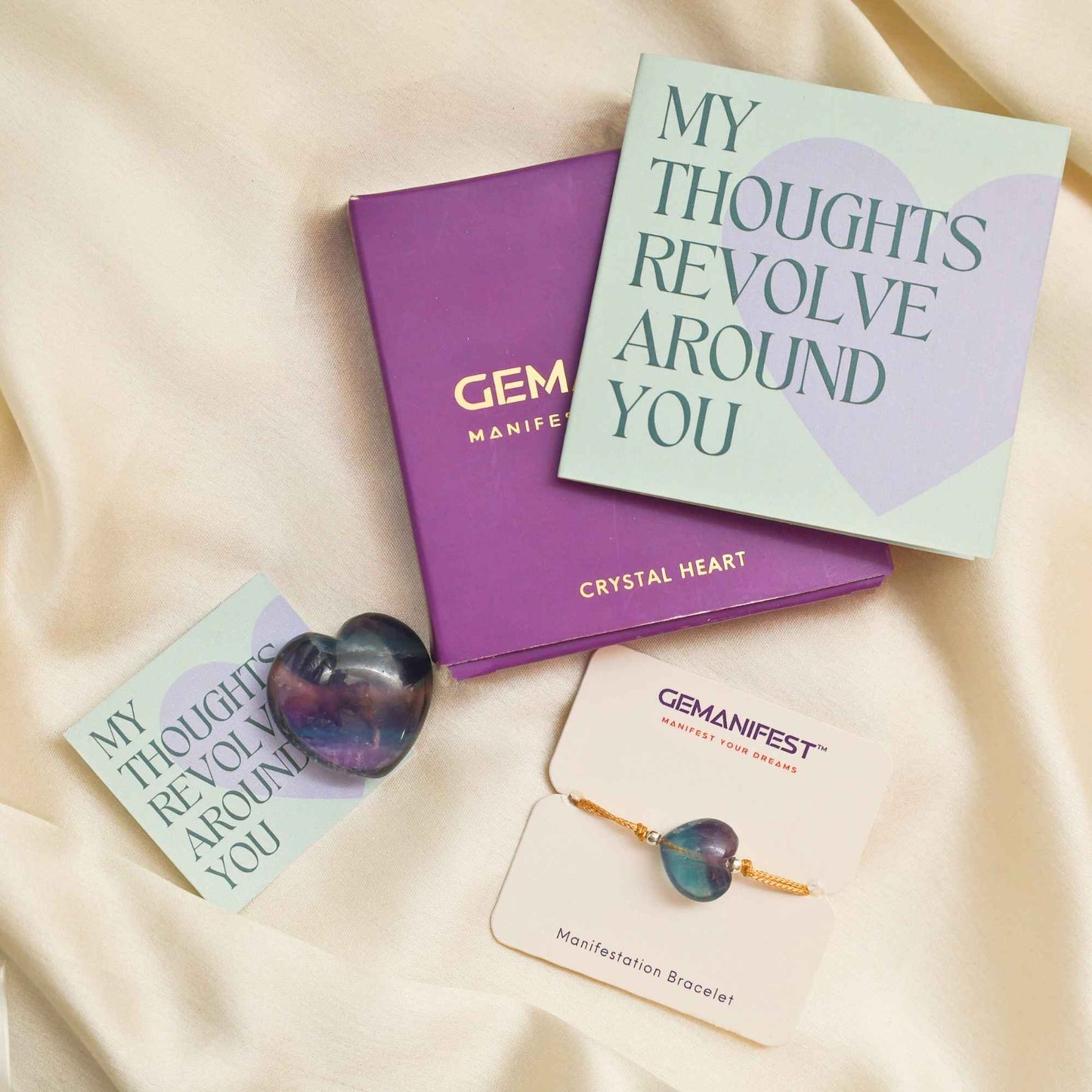 Fluorite Heart Gift Set1