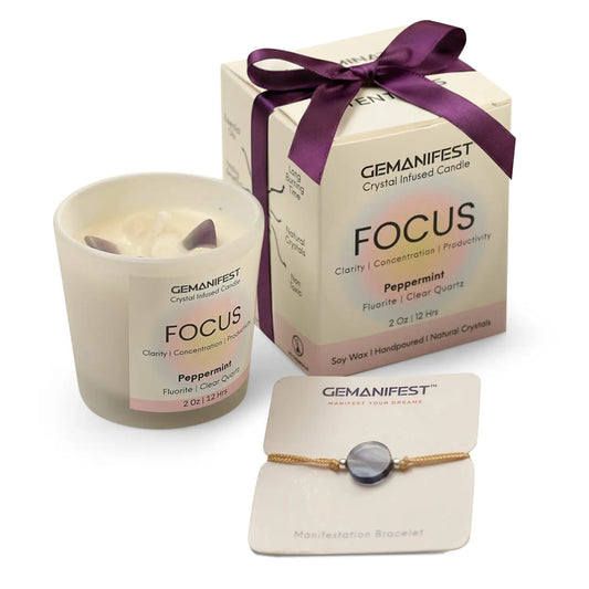 Focus Manifestation Candle for Clarity & Concentration