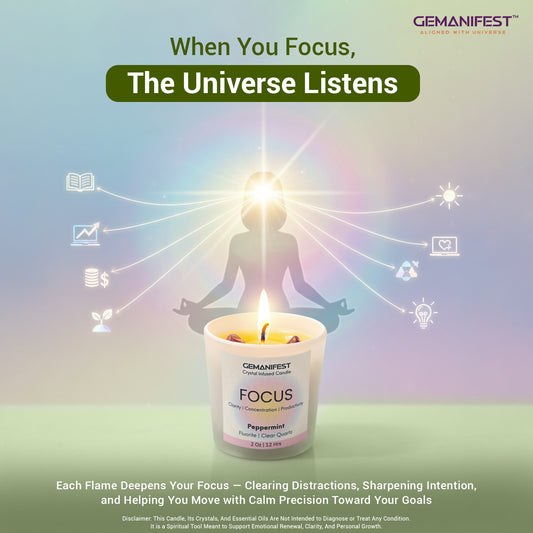 Focus Manifestation Candle for Clarity & Concentration