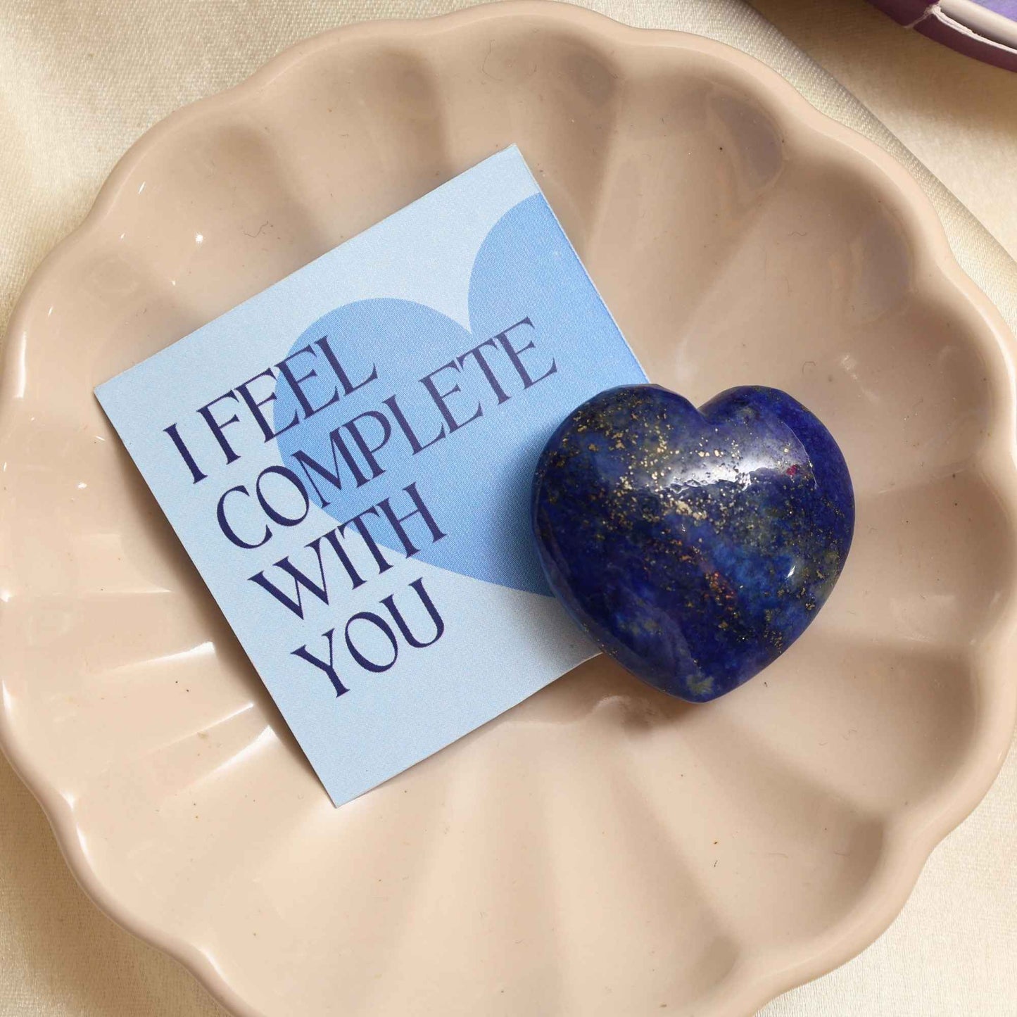 Lapis Lazuli Heart Gift Set
