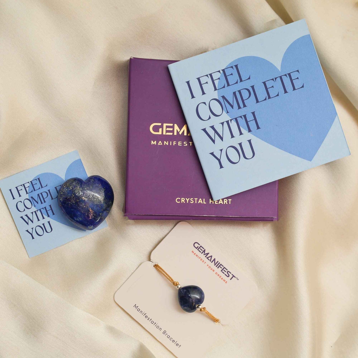 Lapis Lazuli Heart Gift Set