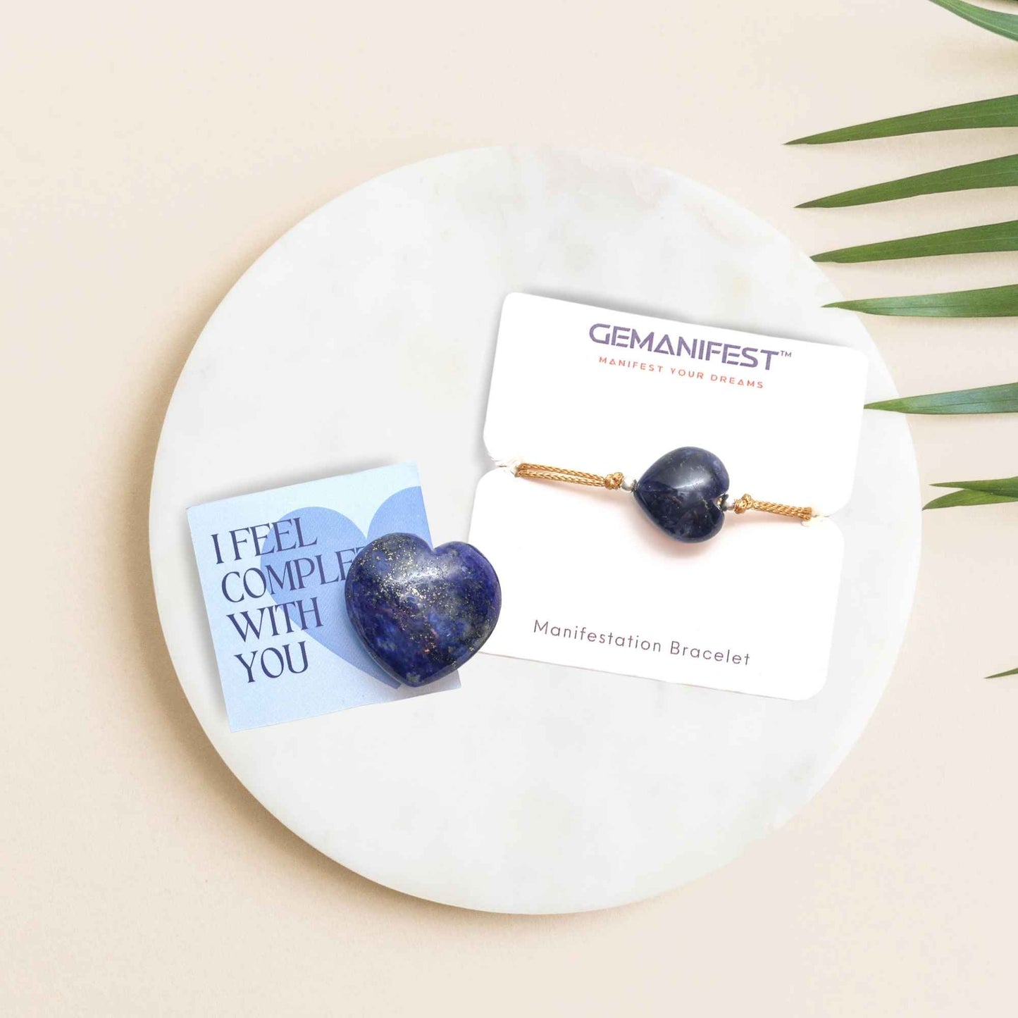 Lapis Lazuli Heart Gift Set