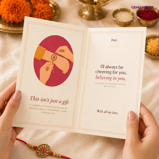 Raksha Bandhan Greeting Card | May Everything You’re Manifesting Find You
