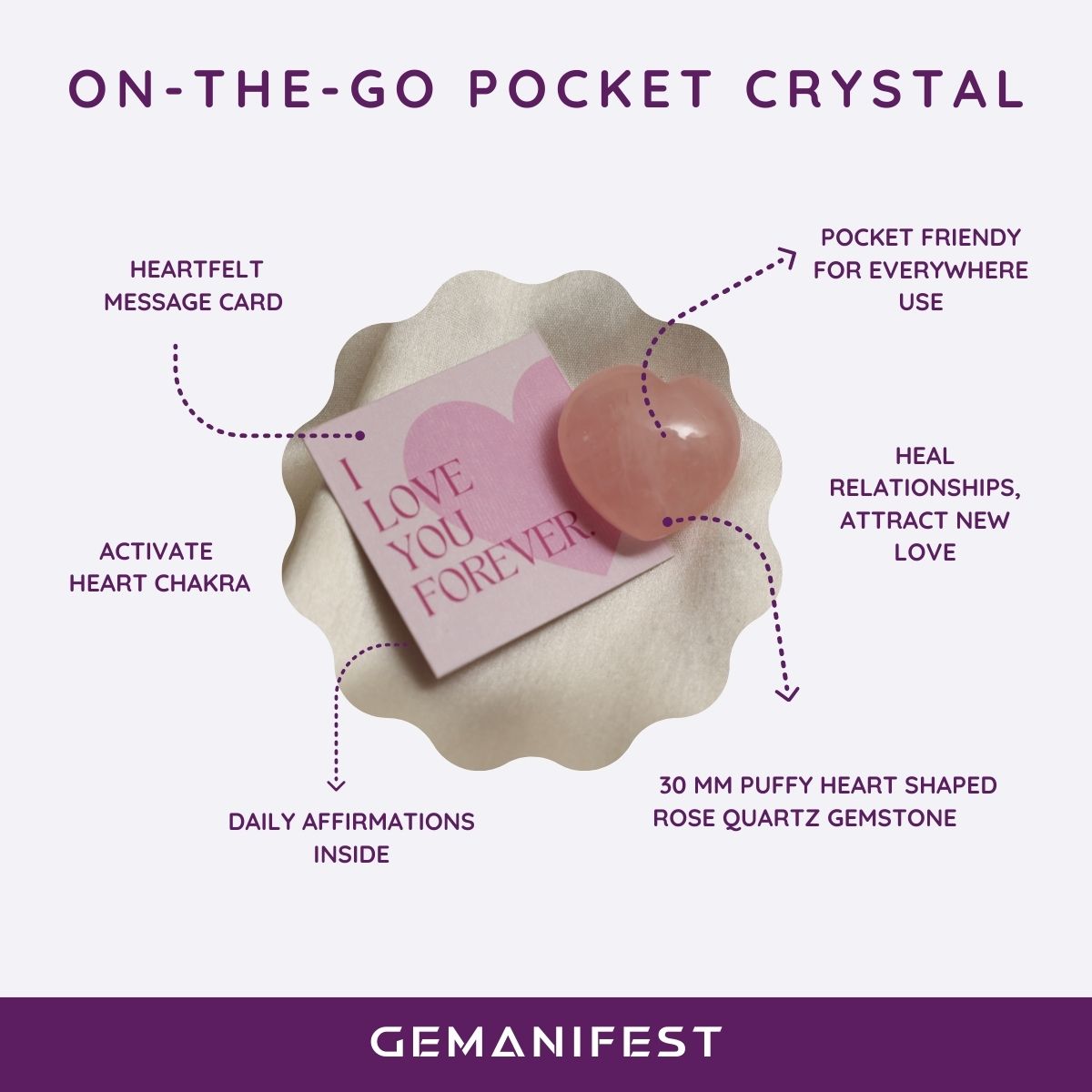 Rose Quartz Heart 7