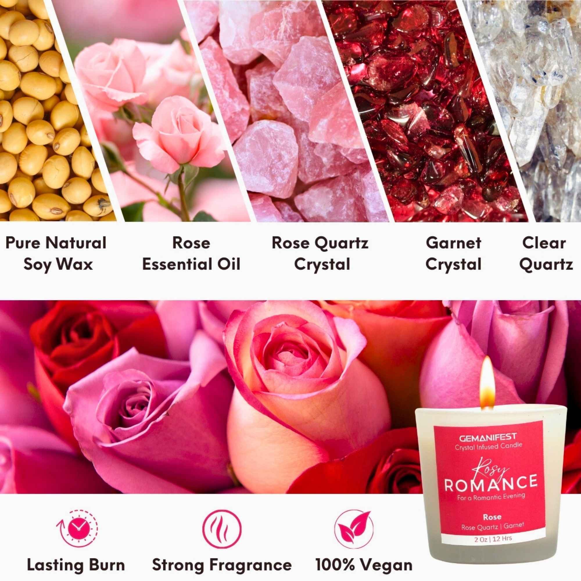 Rosy Romance Manifestation Candle