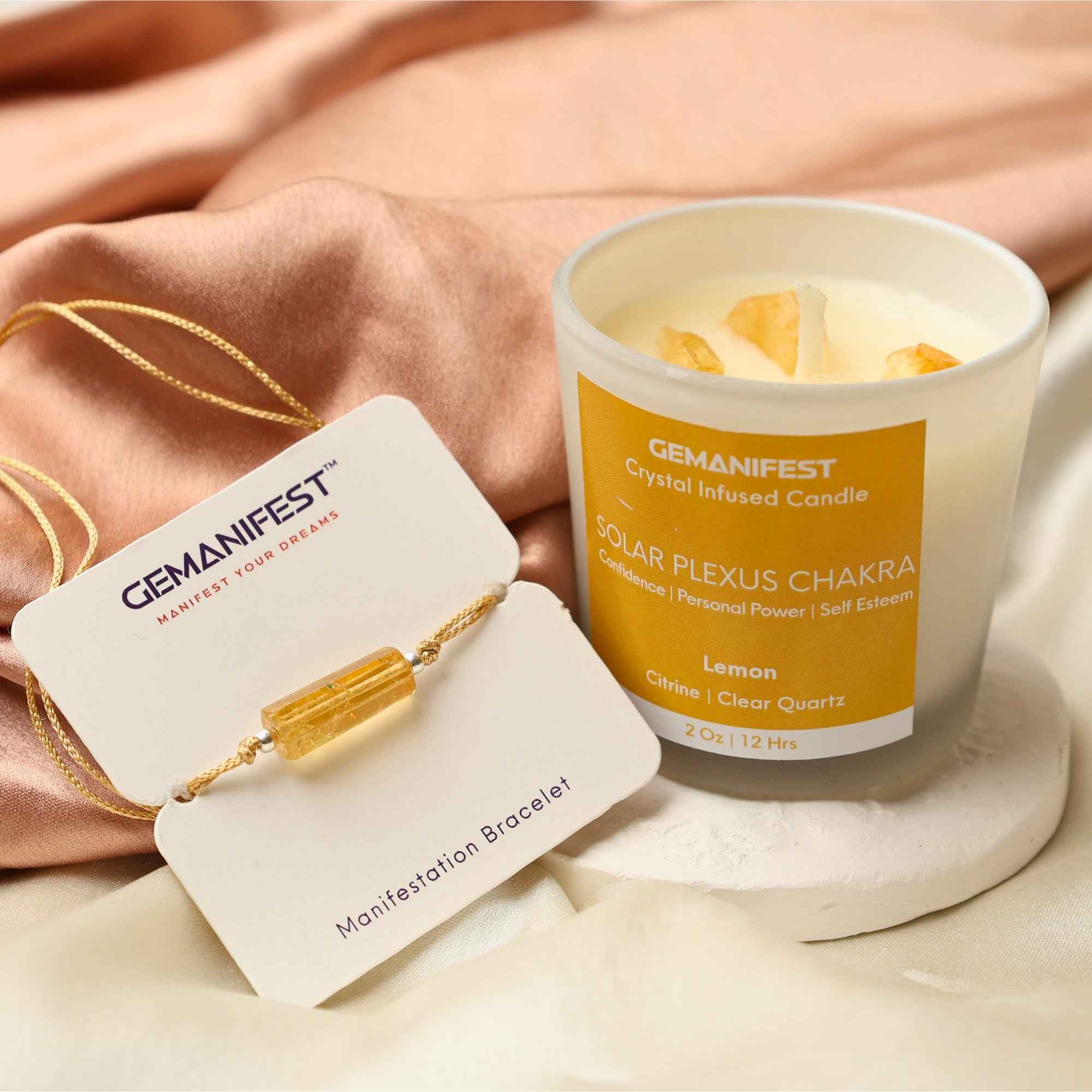 Solar Plexus Chakra Healing Candle