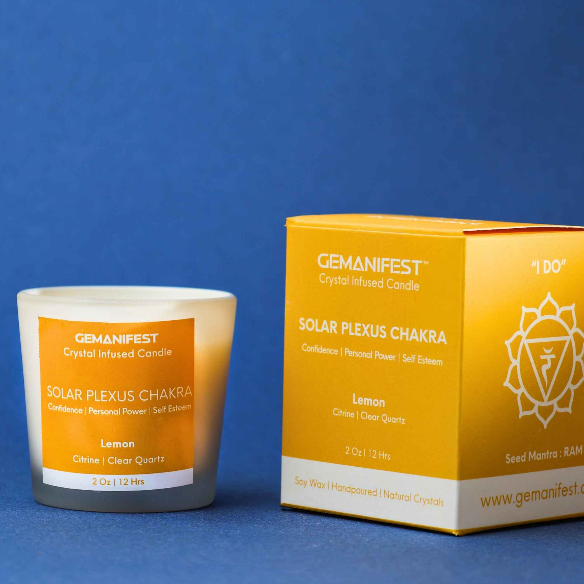 Solar Plexus Chakra Healing Candle