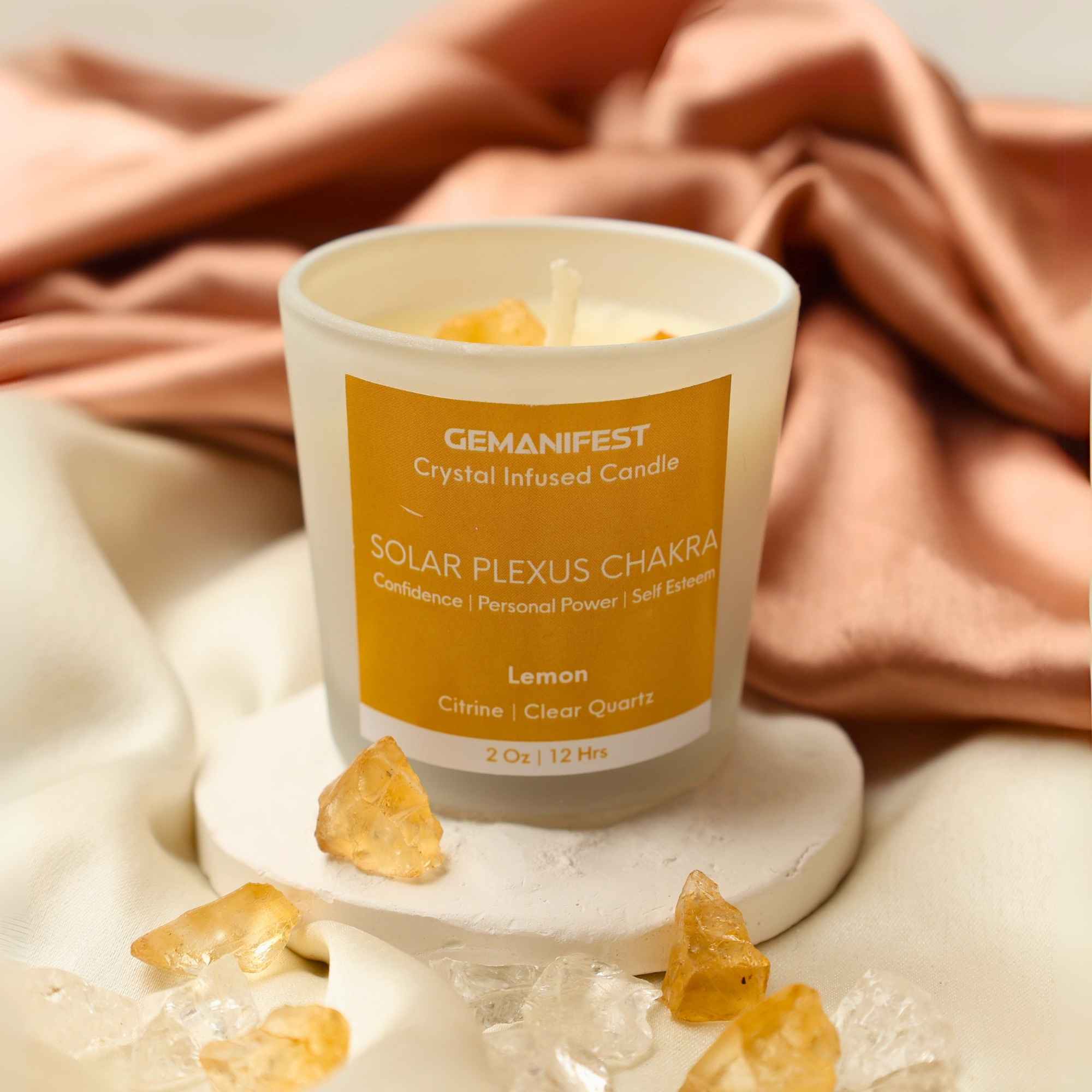 Solar Plexus Chakra Healing Candle