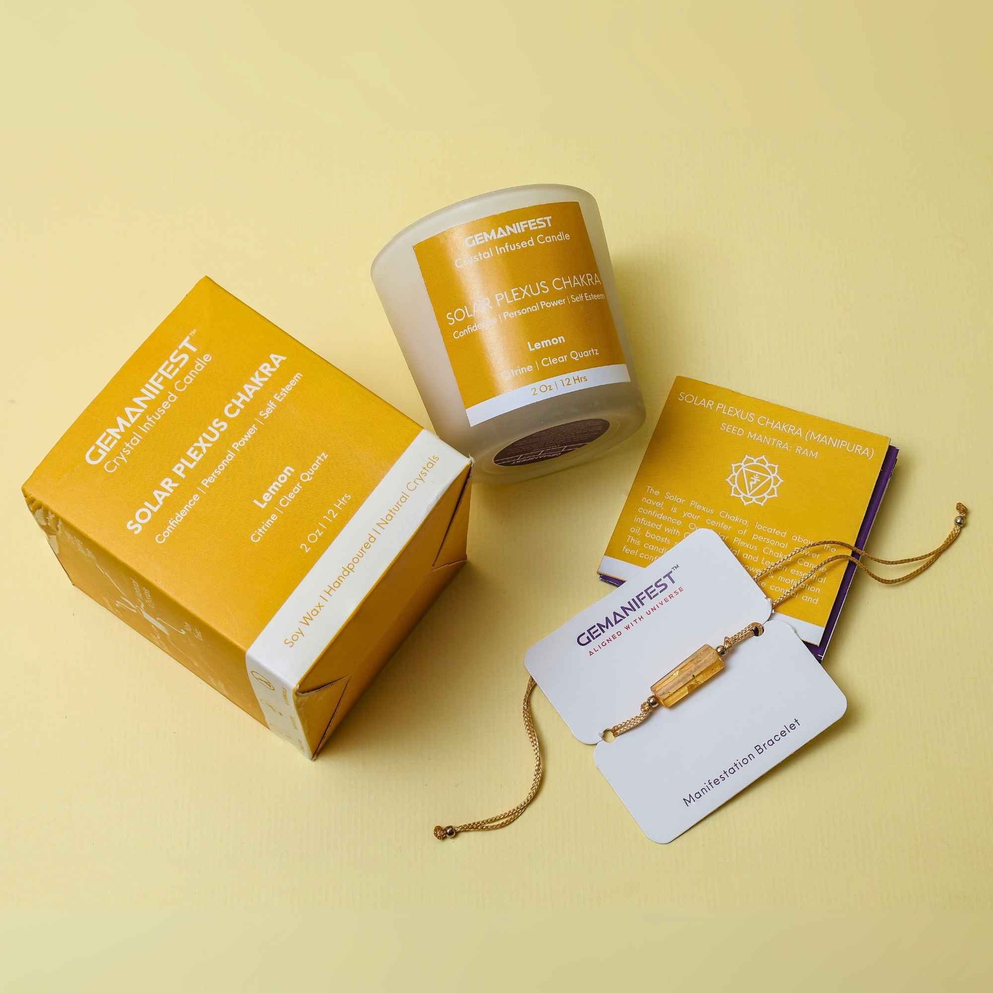 Solar Plexus Chakra Healing Candle