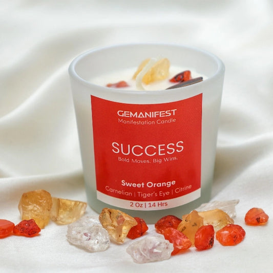 Candle with Citrine,