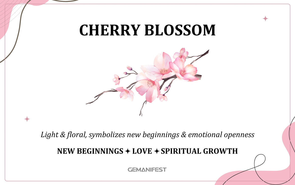 Cherry Blossom scent – A fragrance for renewal, love, and manifestation energy.