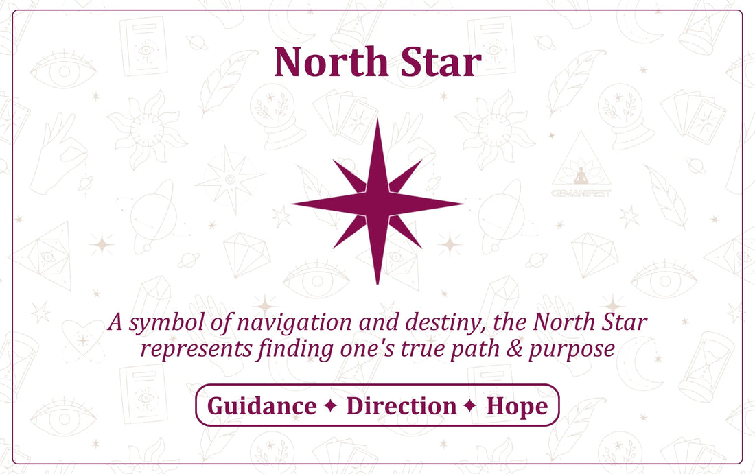 North Star symbol – A sacred emblem of guidance, manifestation, and divine alignment.