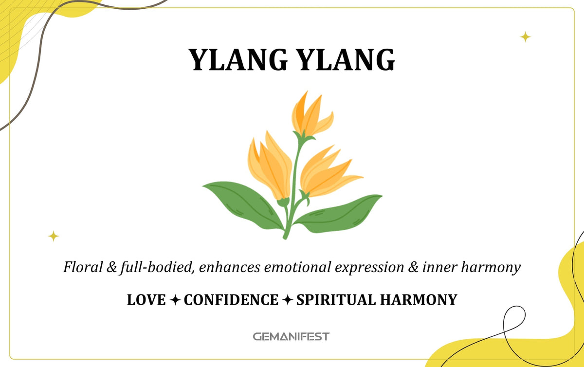 Ylang-Ylang scent – A fragrance for love, self-care, and manifestation energy.