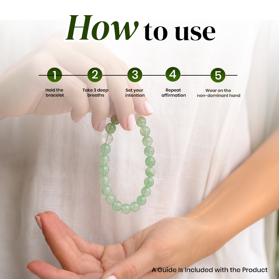 Green Aventurine Bracelet for Career Growth & Luck