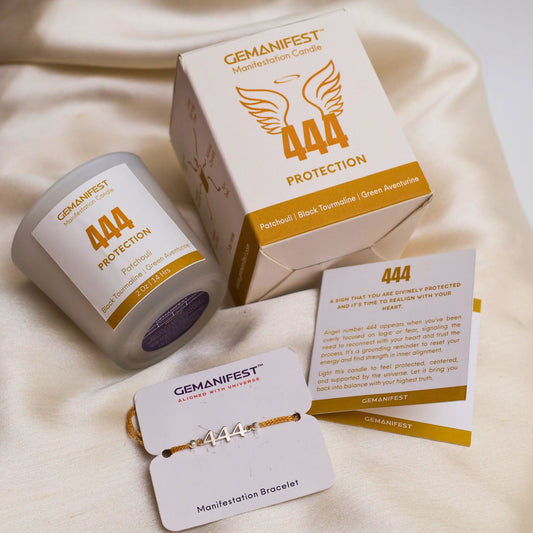 444 Angel Number Manifestation Candle