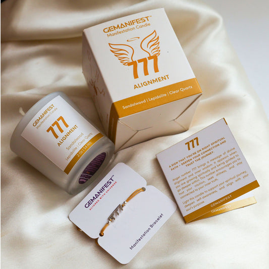 777 Angel Number Manifestation Candle