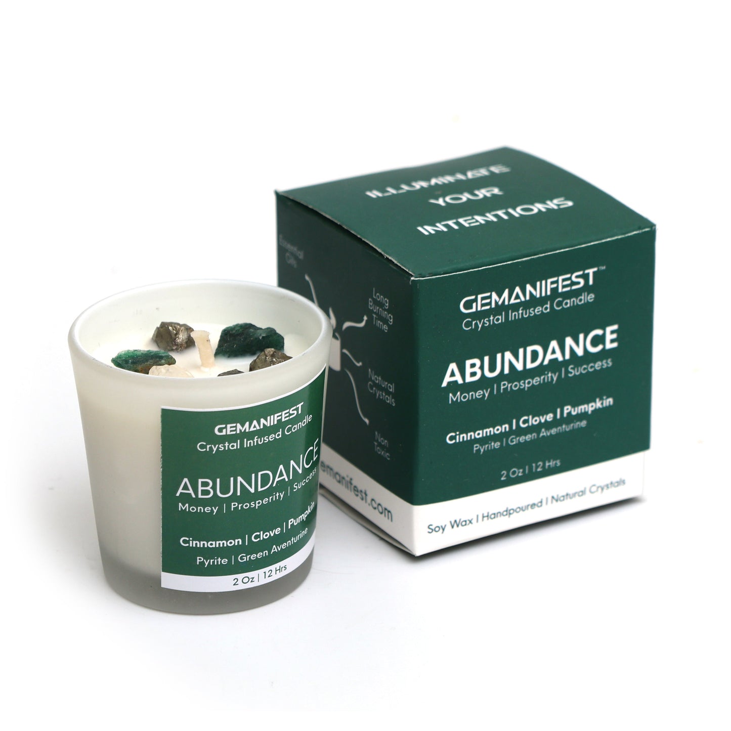 Abundance Crystal Candle