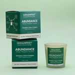 Abundance Manifestation Candle with gift ready packaging for Wealth and Prosperity.