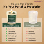 Abundance Manifestation Candle for Prosperity & Wealth
