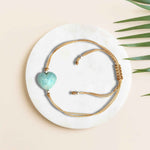 Amazonite Heart Gift Set