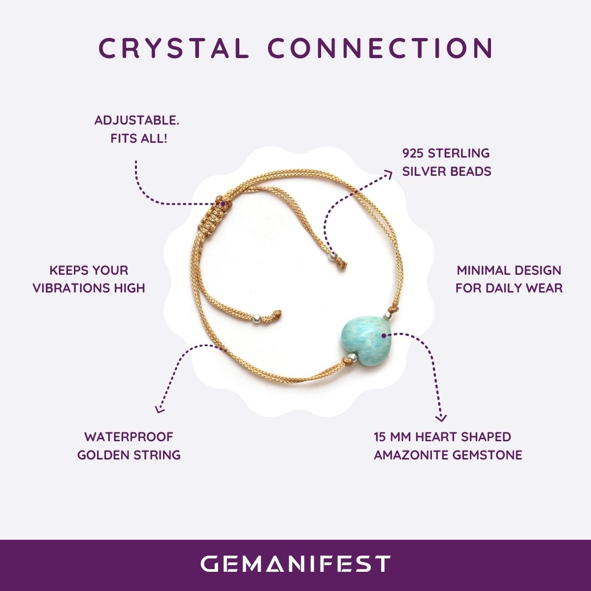 Amazonite Heart Gift Set