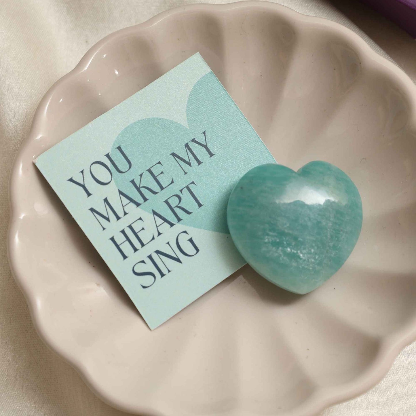 Amazonite Heart Gift Set