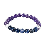 Aquarius Zodiac Bracelet – Amethyst & Sodalite for Clarity