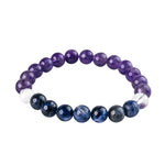 Aquarius Zodiac Bracelet – Amethyst & Sodalite for Clarity