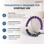 Aquarius Zodiac Bracelet – Amethyst & Sodalite for Clarity