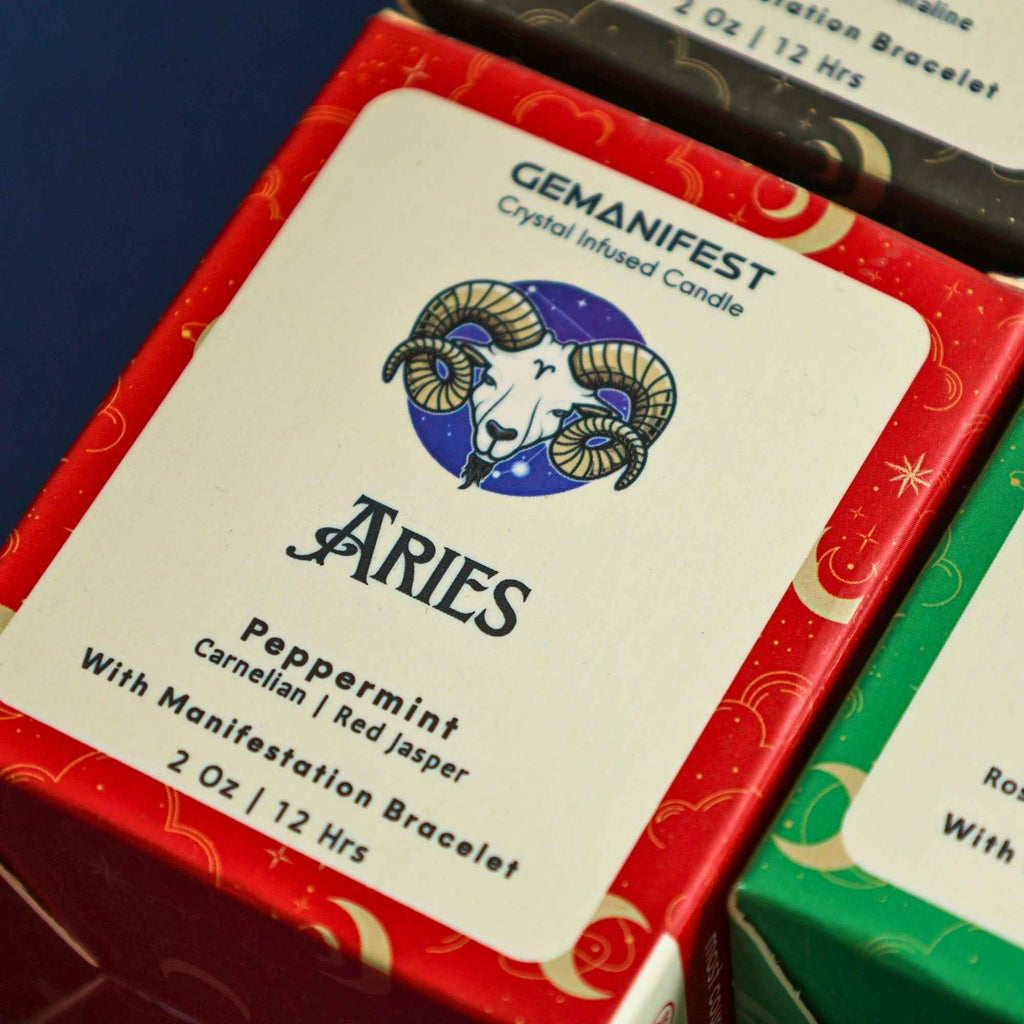 Aries Zodiac Manifestation Candle 