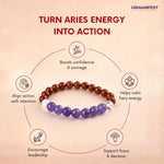 Aries Zodiac Bracelet for Confidence, Courage & Motivation