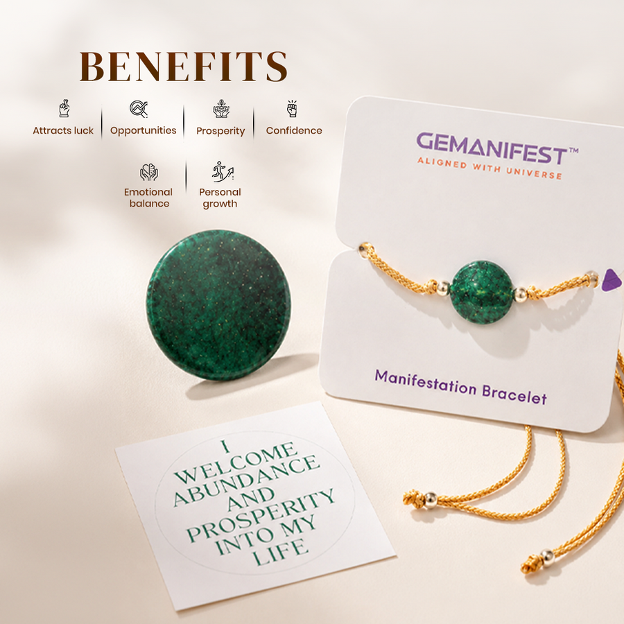 Green Aventurine Coin – Attract Growth, Luck & Prosperity