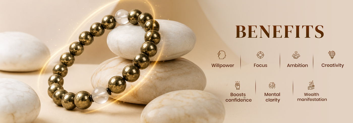 Attract Wealth, Success & Confidence – Pyrite Bracelet