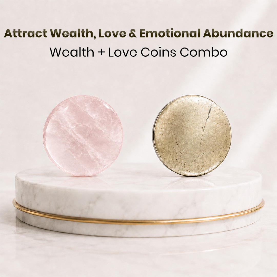 Attract Wealth, Love & Emotional Abundance – Wealth + Love Coins Combo