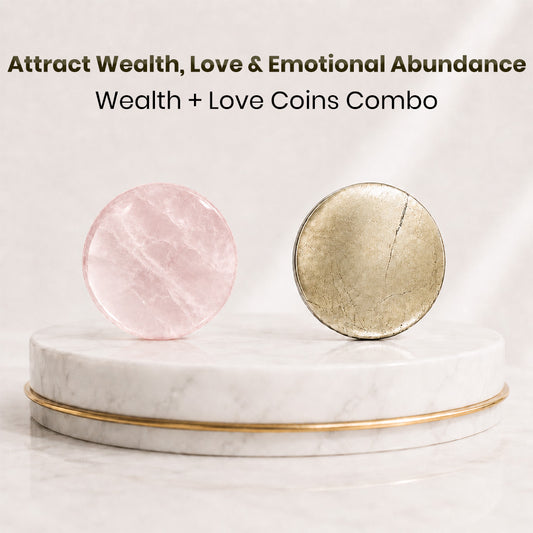 Attract Wealth, Love & Emotional Abundance – Wealth + Love Coins Combo