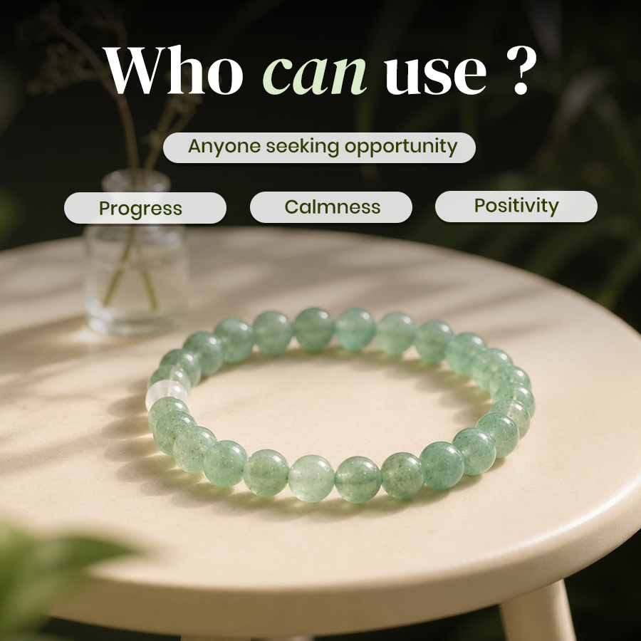 Green Aventurine Bracelet for Career Growth & Luck