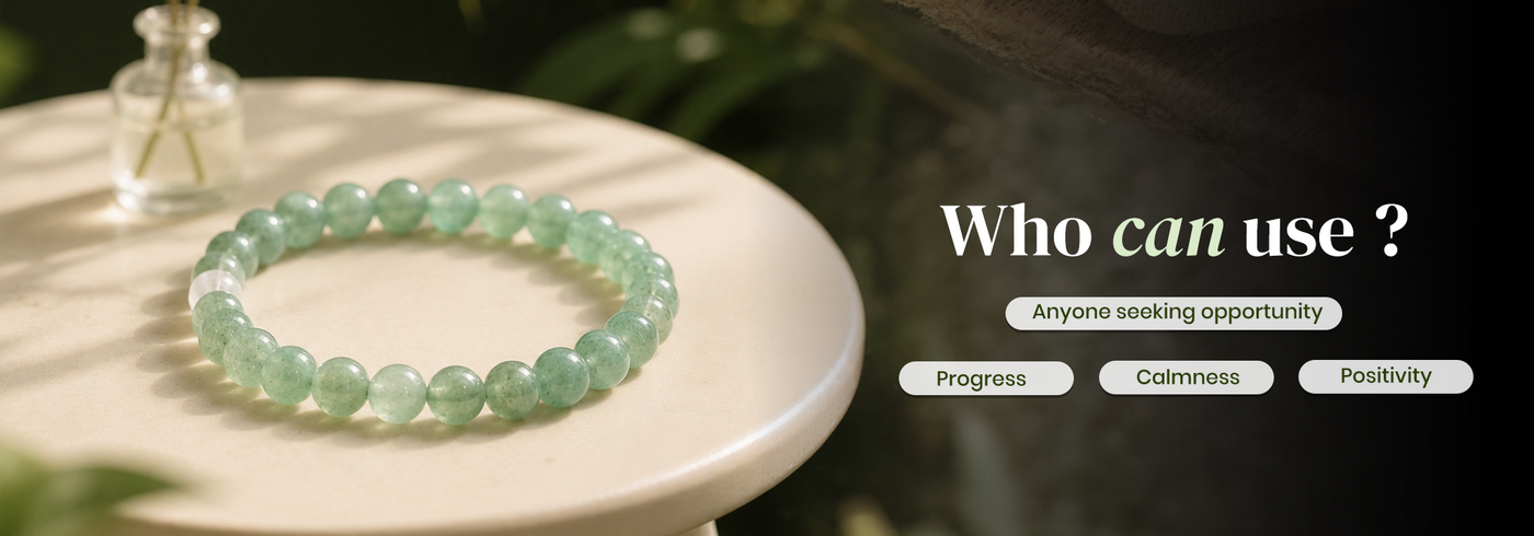 Green Aventurine Bracelet for Career Growth & Luck
