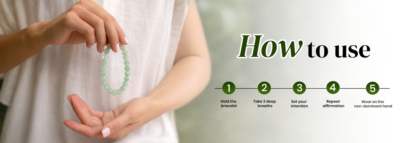 Green Aventurine Bracelet for Career Growth & Luck