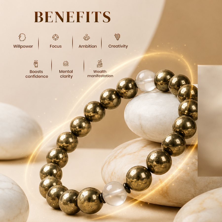 Attract Wealth, Success & Confidence – Pyrite Bracelet