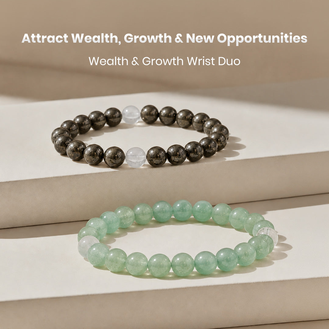 Attract Wealth, Growth & New Opportunities – Wealth & Growth Wrist Duo