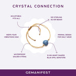 Blue Opal Heart Gift Set