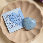 Blue Opal Heart Gift Set