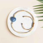 Blue Opal Heart Gift Set