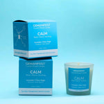 Calm Manifestation Candle with gift ready packaging box for Relaxation and Stress Relief.